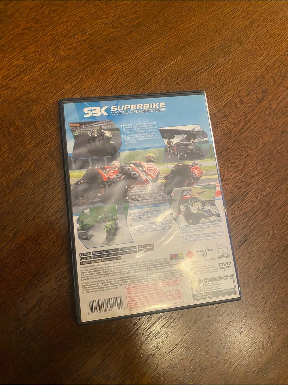 Sony PS2 SBK Superbike World Championship - Blue Game Case